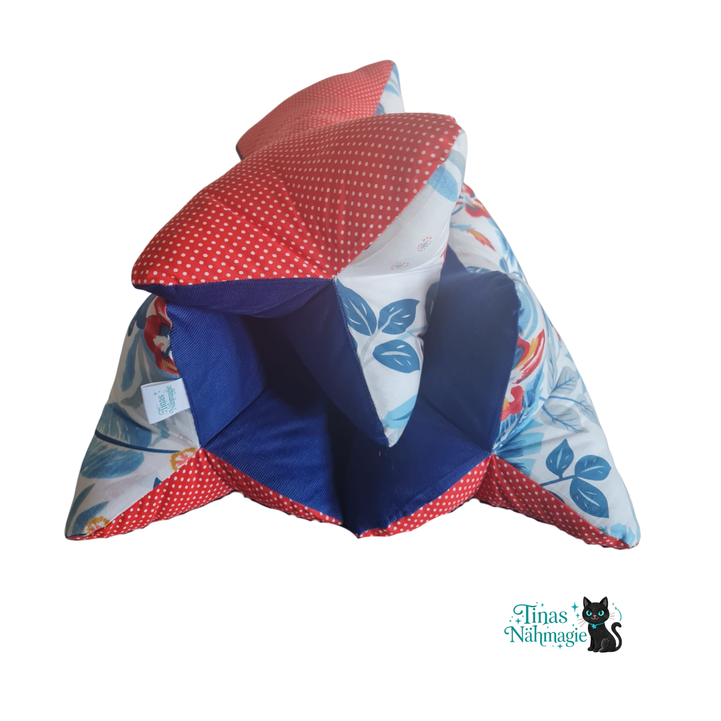 Leseknochen Maritim - Nacken-und Lesekissen aus Baumwolle und Feincord Handmade