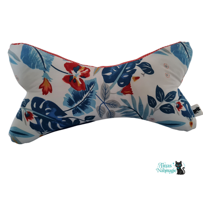 Leseknochen Maritim - Nacken-und Lesekissen aus Baumwolle und Feincord Handmade