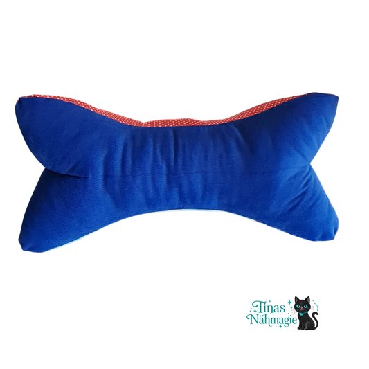Leseknochen Maritim - Nacken-und Lesekissen aus Baumwolle und Feincord Handmade